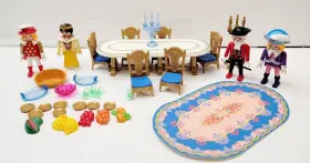 3021 Playmobil Fairy Tale Castle Royal Banquet Dining Set Almost Complete