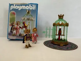 3032 Playmobil Fairy Tale Princess Royal Children With Parrot Cage Complete Box