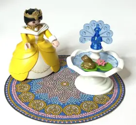 3033 Playmobil Princess Fountain Hoop Skirt Dress Adult Female Mansion Victorian