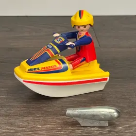 3065 Playmobil Vintage Jet Skier 1999 Geobra 100% Complete