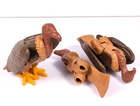30655050 Playmobil Vtg 1988 Vulture Folded Wings Figure And Parts Lot Western Bandit 3748