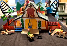 3072 Playmobil Vtg Farm Retired 1999 With Box And Manual Complete