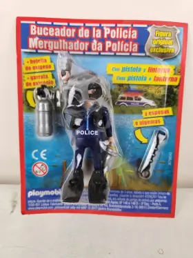 30798543 Playmobil Police Diver W Weapon Handcuffs And Tank 2017 New