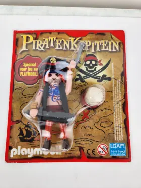 30799042 Playmobil Pirate Captain Figure New Open Blister Pack W Pistol Skull 2012