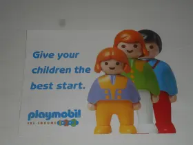 3081631 Playmobil 3081631/07.91 Action Figures 1992 Die Cut Brochure Pre School 123 1900 Usa