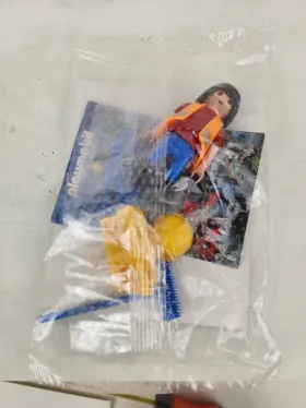 30821682 Playmobil Maintenance Employee Worker W Rake Hard Hat New
