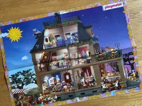 3085371 Playmobil Rare Victorian Dollhouse 2-side Poster 23-1/4 Inch X 16-1/2 C1997