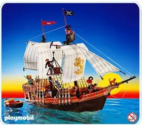 3088618 Playmobil 1996 Pirate Ship Set 3750 3053 Guide Manual Retired Discontinued