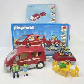 30896840 Playmobil - 3213 Family Van -98% Complete With Box And Instructions Retired