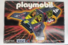 4181 Playmobil 3092 Vtg Dark Invader Spaceship And Plullback Race Car Incomplete