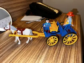 3117 Playmobil - Special Horse And Buggy Set Family Vintage Incomplete