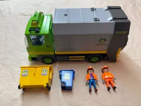 3121 Playmobil #3121 City Service Recycling Truck Play Set Complete No Box