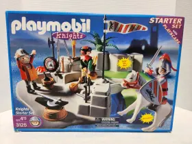 3125 Playmobil Knights Medieval Super Set Sealed Weapons Horse New 2001 Vintage