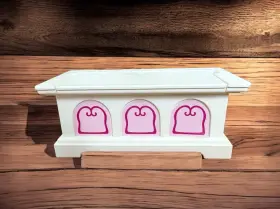 31381012 Playmobil 70455 White And Pink Princess Dining Room Chest Only Repl. Part Euc