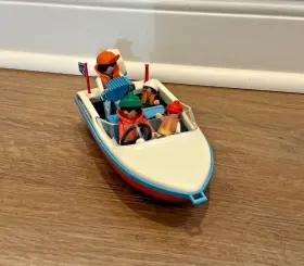 3142 Playmobil Vintage Motorboat Summer Fun Complete
