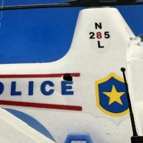 3144 Playmobil Vintage Police Helicopter Complete With Accessories As Shown