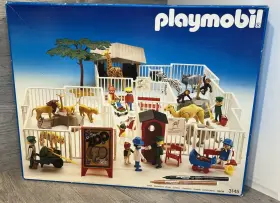 C1986 Playmobil 3145 Vintage Zoo Playset #3145 With Box