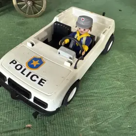 3149 Playmobil Vintage 1976 Police Car And Officer