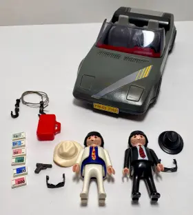 3162 Playmobil Vintage Bandits Getaway Car Complete Set - No Box