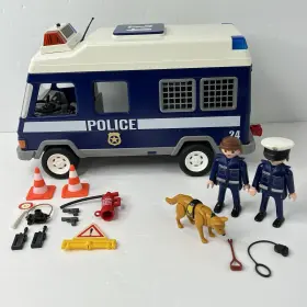 3166 Playmobil Intervention Team Truck Police Canine Unit Arrest Law Incomplete