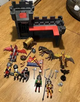 5700 Playmobil 3190/5700 Playmobile Castle Knights In Armor Figures Small Set