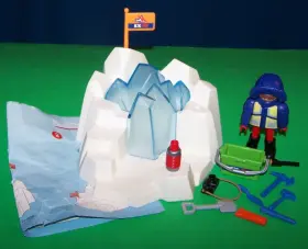 3193 Playmobil Glacier Explorer Lot Polar Expedition Dinosaur Arctic Adventure