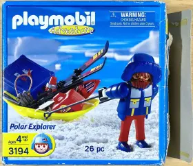 3194 Playmobil Adventure - Polar Explorer 2004 New In Torn Box