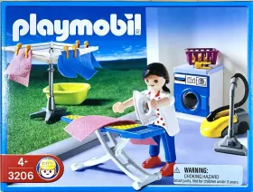 3206 Playmobil Laundry Room 2002 New In Sealed Box