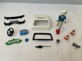 3215 Playmobil 1977 Green Police Car Set #3215 Replacement Parts - Vintage Geobra