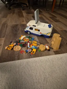 3225730 Playmobil 2005 Playmobile Vacation Surfer Camper Rv Motorhome Toy Incomplete
