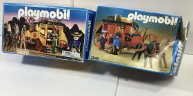 Playmobil 3245-3803 Complete Western Red And Express Stage Coach Sets 3245 3803 In Boxes