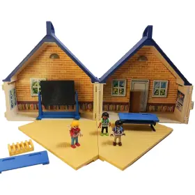 3274250 Playmobil Geobra Take Along School House 3 Figures And Accessories Incomplete