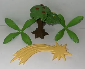 3283350 Playmobil Yellow Shooting Star / Canopy Tree Palm Top Replacement Pieces