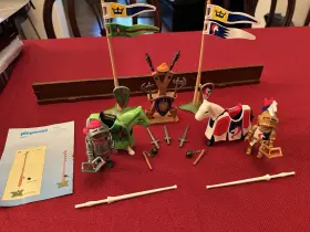 3287 Playmobil Knights Tournament Jousting Complete Excellent