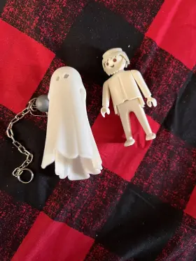 3317 Playmobil 1974 3.5 Inch Tall Ghost Figure Geobra Glows In The Dark P-33