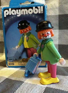 3319 Playmobil Open Box - 1987 Circus Clown With Accordion