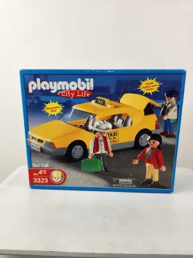 3323 Playmobil Taxi Cab Cowboy Western Figures City Figure Luggage 2002 Vtg New