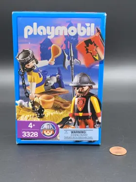 3328 Playmobil Knights - Retired Set Captive Prince New Nib Sealed Dragon Guard