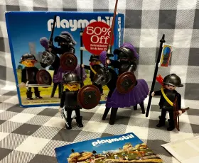 3329 Playmobil Open Box - 1993 Knights And Squires Set