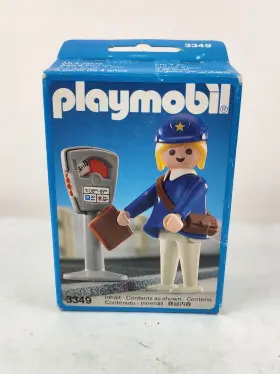 3349 Playmobil Meter Maid Vintage 1987 Version New