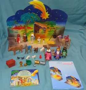 3365-3367 Playmobil 3367 Childrens Nativity Set With 3 Wisemen Christmas Storybook