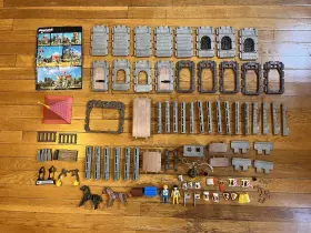 3445 Playmobil Vintage Knight S Castle Tower Near Complete Accessories Manual
