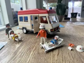 3456 Playmobil Ambulance Rescue Vintage 1989 Almost Complete. No Box