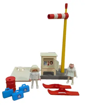 3457 Playmobil Polar Arctic Expedition Weather Station Incomplete Rare Read