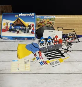 3463 Playmobil Polar Explorers Set Vintage 1986 Camera Crew Gear Booklet Box Etc
