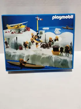 3466 Playmobil Eskimos Dog Sled Geobra Vintage 1985 New Sealed Rare