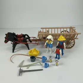 3503 Playmobil Vintage Retired Horse Drawn Cart - 1986