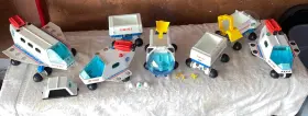 3534 Playmobil 3535 Playmospace Spaceship And 2 3559 Rover Shuttle Vintage