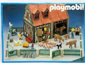 3441 Playmobil 3556 Vintage Farm Barn And Village Inn Sets Some Missing Parts