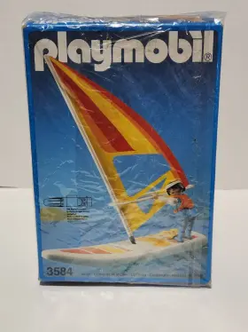 3584 Playmobil Windsurfer Motorized Vintage 1988 New Sealed